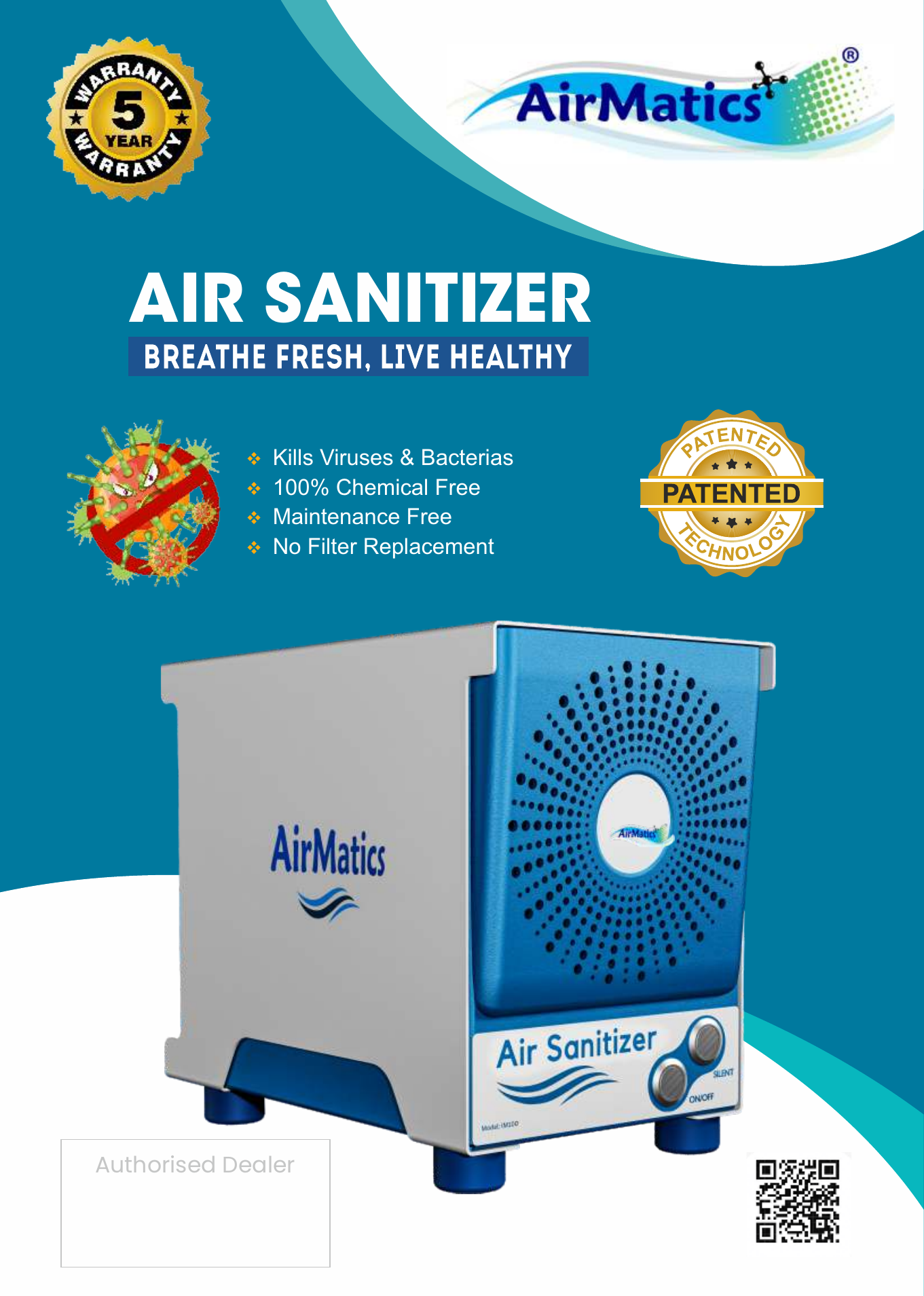 AirMatics Air Sanitizer product brochure